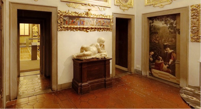 Casa Buonarroti, una sala visitabile con le visite guidate